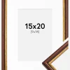 Ramme Horndal Brun 15x20 cm - Passepartout Hvid 10x15 cm