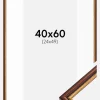 Ramme Horndal Brun 40x60 cm - Passepartout Hvid 25x50 cm