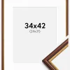 Ramme Horndal Brun 34x42 cm - Passepartout Hvid 25x32 cm