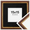 Ramme Horndal Brun 15x15 cm - Passepartout Sort 9x9 cm
