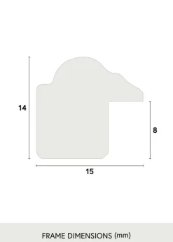 Ramme Horndal Brun 15x15 cm - Passepartout Sort 9x9 cm