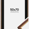 Ramme Horndal Brun 50x70 cm - Passepartout Sort 16x24 inches