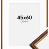 Ramme Horndal Brun 45x60 cm - Passepartout Hvid 32x45 cm
