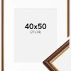 Ramme Horndal Brun 40x50 cm - Passepartout Hvid 28x35 cm