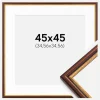 Ramme Horndal Brun 45x45 cm - Passepartout Hvid 14x14 inches