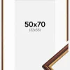 Ramme Horndal Brun 50x70 cm - Passepartout Hvid 33x56 cm