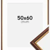 Ramme Horndal Brun 50x60 cm - Passepartout Hvid 40x50 cm