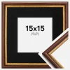 Ramme Horndal Brun 15x15 cm - Passepartout Sort 10x10 cm