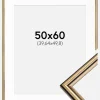 Ramme Horndal Guld 50x60 cm - Passepartout Hvid 16x20 inches
