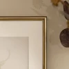 Ramme Horndal Guld 50x60 cm - Passepartout Hvid 14x18 inches