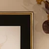 Ramme Horndal Guld 32x45 cm - Passepartout Sort 10x12 inches