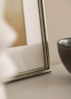 Ramme Horndal Sølv 30x40 cm - Passepartout Hvid 18x27 cm