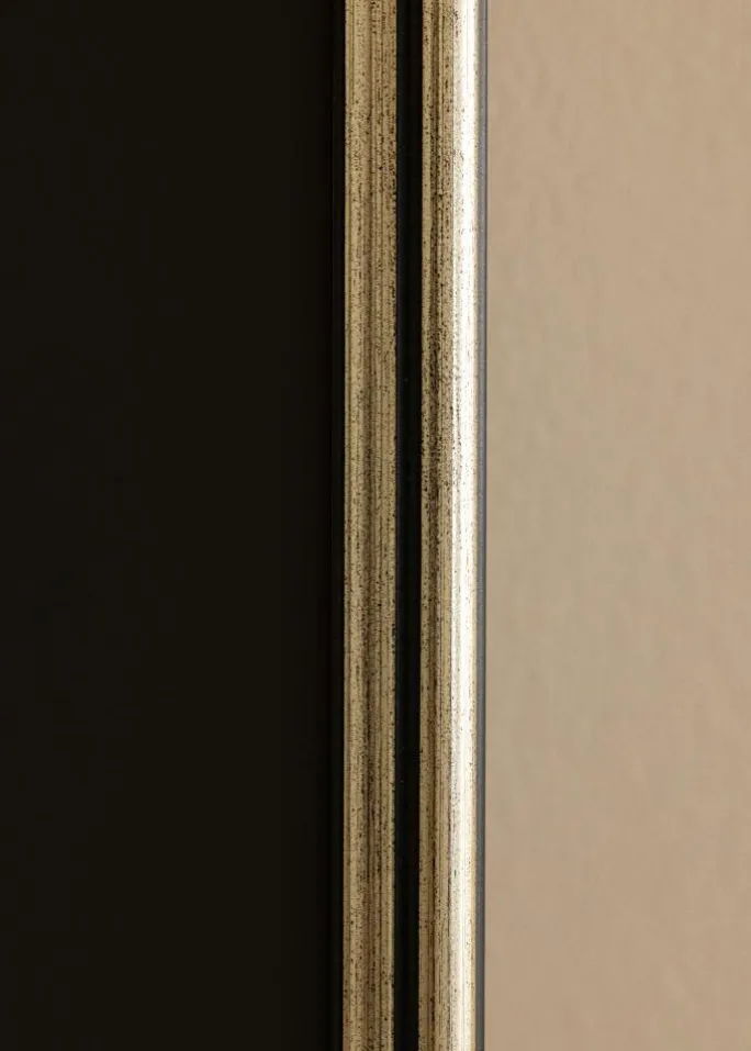 Ramme Horndal Sølv 15x15 cm - Passepartout Sort 9x9 cm