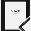 Ramme Horndal Sort 50x60 cm - Passepartout Sort 15x20 inches