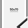 Ramme Horndal Sort 50x70 cm - Passepartout Hvid 16x24 inches