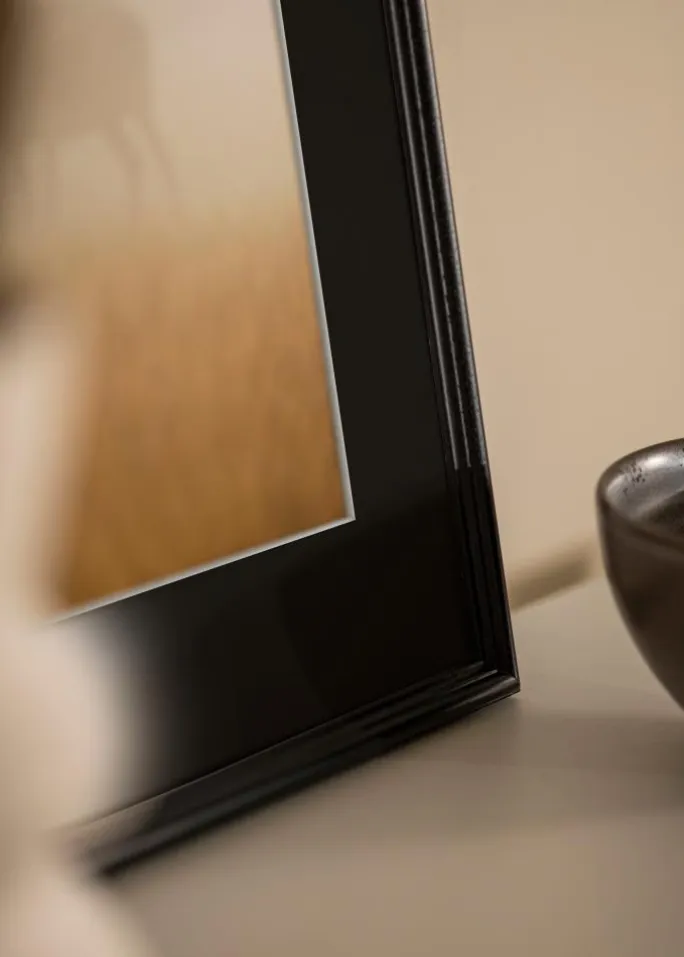 Ramme Horndal Sort 15x20 cm - Passepartout Sort 11x15 cm