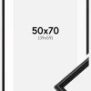 Ramme Horndal Sort 50x70 cm - Passepartout Hvid 40x60 cm