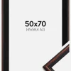 Ramme Horndal Valnød 50x70 cm - Passepartout Sort 42x59,4 cm (A2)