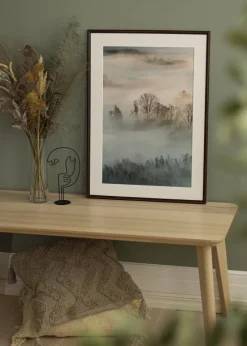 Ramme Horndal Valnød 20x25 cm - Passepartout Hvid 5x7 inches