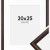 Ramme Horndal Valnød 20x25 cm - Passepartout Hvid 15x20 cm