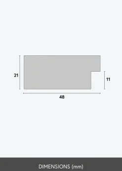 Ramme Härjedalen Mørkbrun - Valgfri Størrelse (Plexiglas)