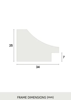 Ramme Öjaren Sort - Valgfri Størrelse (Plexiglas)