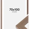 Ramme Juno Grå 70x100 cm - Passepartout Hvid 60x90 cm