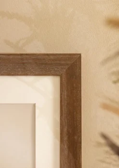 Ramme Juno Grå 30x40 cm - Passepartout Hvid 18x27 cm