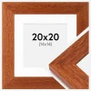Ramme Juno Kirsebær 20x20 cm - Passepartout Hvid 15x15 cm