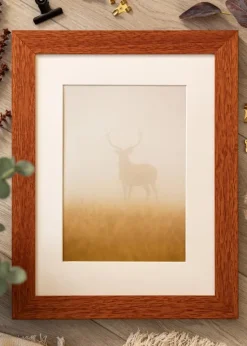 Ramme Juno Kirsebær 18x24 cm - Passepartout Hvid 13x18 cm