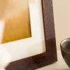 Ramme Juno Teak 60x70 cm - Passepartout Hvid B2 500x707 mm