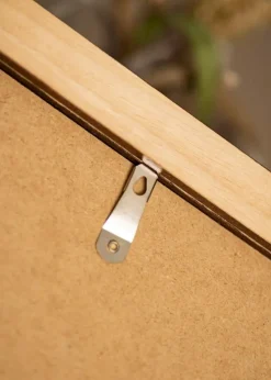 Ramme Juno Teak 28x35 cm - Passepartout Hvid 8x10 inches