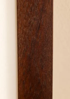Ramme Juno Teak 40x50 cm - Passepartout Hvid 12x16 inches