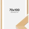 Ramme Juno Træ 70x100 cm - Passepartout Hvid 59,4x84 cm