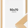 Ramme Juno Træ 50x70 cm - Passepartout Hvid 39x60 cm