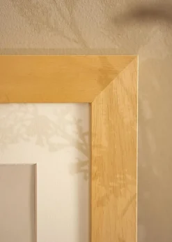Ramme Juno Træ 30x30 cm - Passepartout Hvid 8x8 inches
