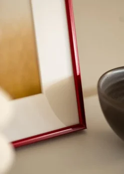 Ramme Karlholm Ildrød - Valgfri Størrelse (Plexiglas)