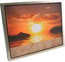 Ramme Kungsgården Lærred Mørkegrå/Sølv - Valgfri Størrelse - Svæveramme (svæveramme)