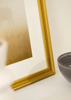 Ramme Lattice Guld 40x60 cm - Passepartout Hvid 25x50 cm