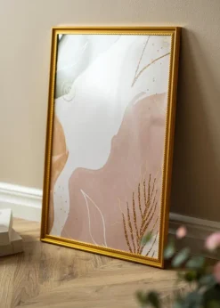 Ramme Lattice Guld 40x60 cm - Passepartout Hvid 25x50 cm