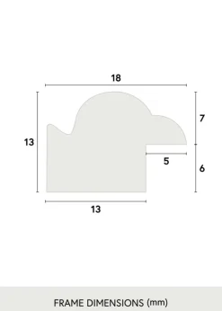 Ramme Line Sort - Valgfri Størrelse (Plexiglas)
