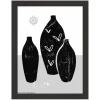 Ramme Liv Sort 15x20 cm - Passepartout Hvid 4x5 inches
