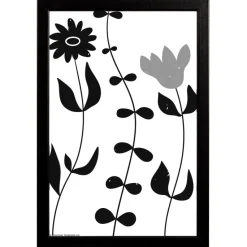 Ramme Liv Sort 20x30 cm - Passepartout Hvid 9x11 cm