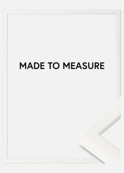 Ramme London Hvid - Valgfri Størrelse (Plexiglas)