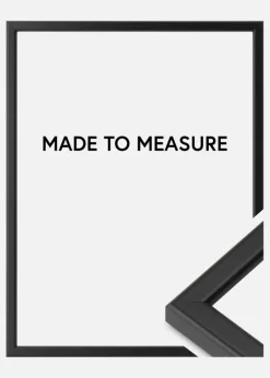 Ramme London Sort - Valgfri Størrelse (Plexiglas)