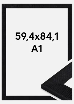 Ramme Lund Akrylglas Sort 59.4x84 cm (A1)