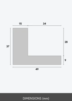 Ramme Maat Svæveramme Sølv - Valgfri Størrelse (svæveramme)