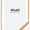 Ramme massiv eg 40x60 cm - Passepartout hvid 32,9x48,3 cm
