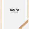 Ramme Massiv Eg 50x70 cm - Passepartout Hvid 42x59,4 cm