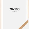 Ramme Massiv Eg 70x100 cm - Passepartout Hvid 62x93 cm